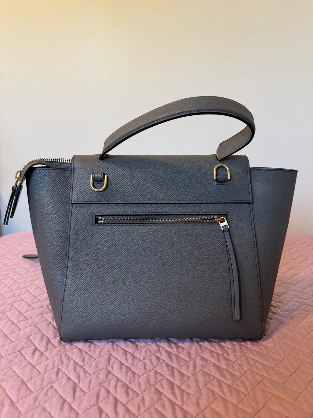 Preowned Gray Celine Micro Belt Bag - Picture 4 of 8